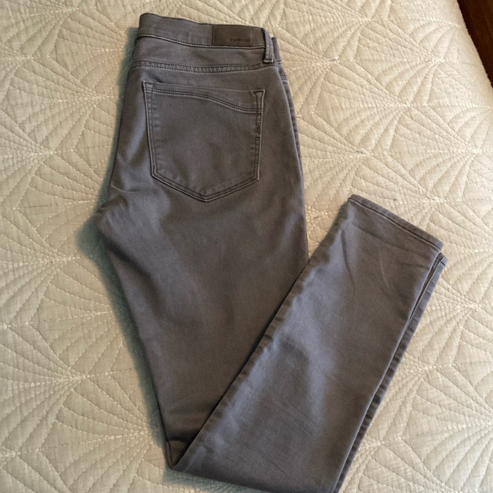Gray Express mid rise leggings size 10R